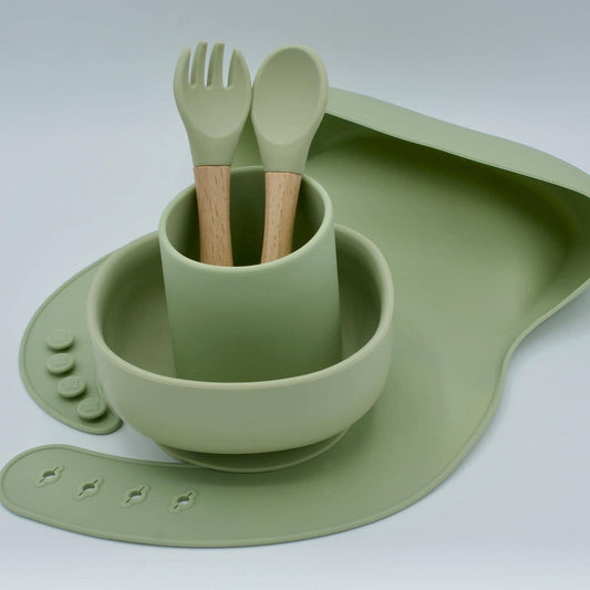 Baby/ Children Dinner set in Green