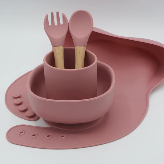 Baby/ Children Dinner set in Dark pink