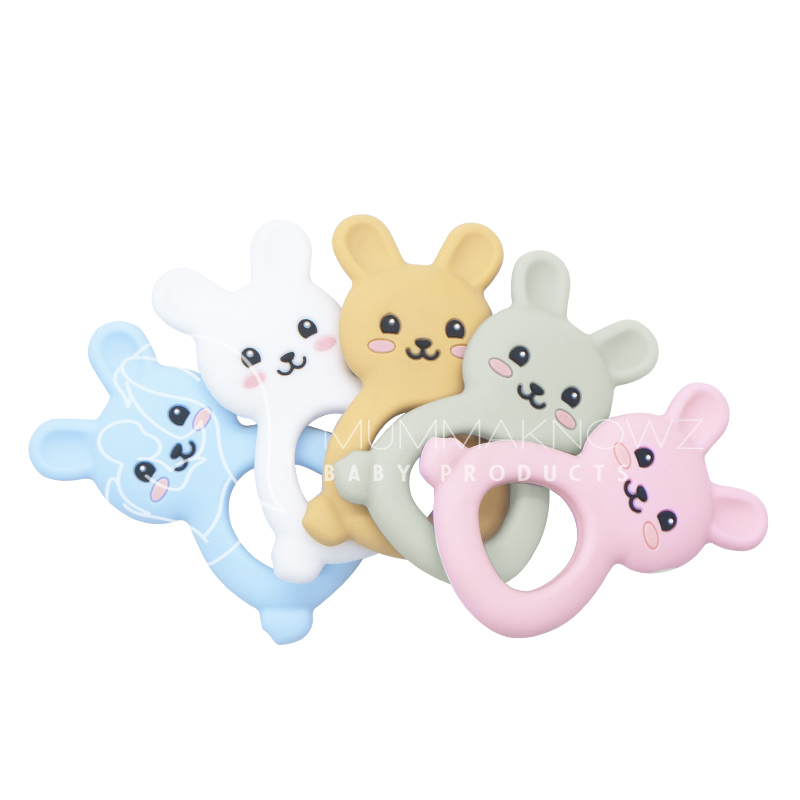 Bunny Teether white