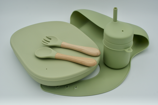 Baby/ Children Dinner set in Green