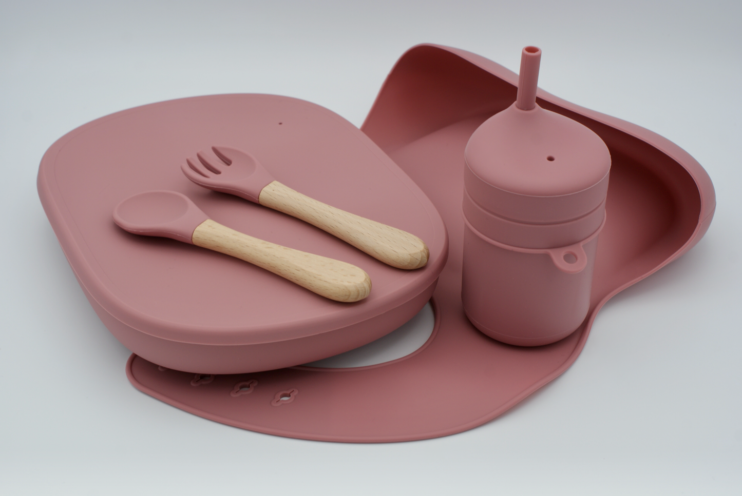 Baby/ Children Dinner set in Dark pink
