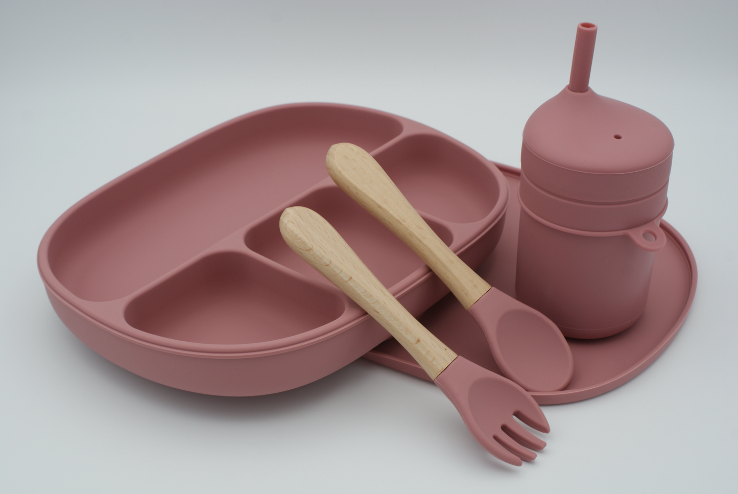 Baby/ Children Dinner set in Dark pink